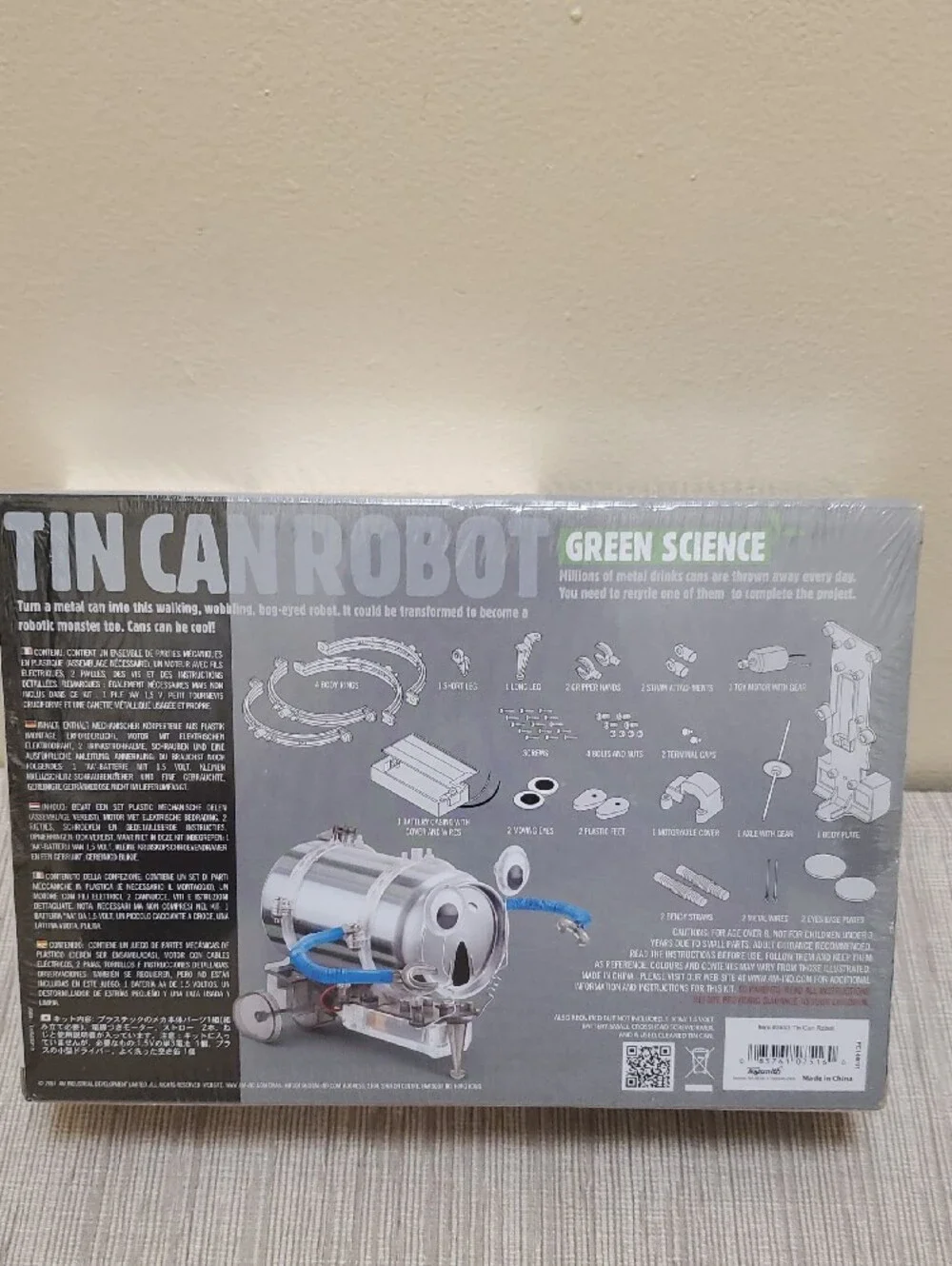 Green Science Potato Clock and Tin Can Robot Bundle